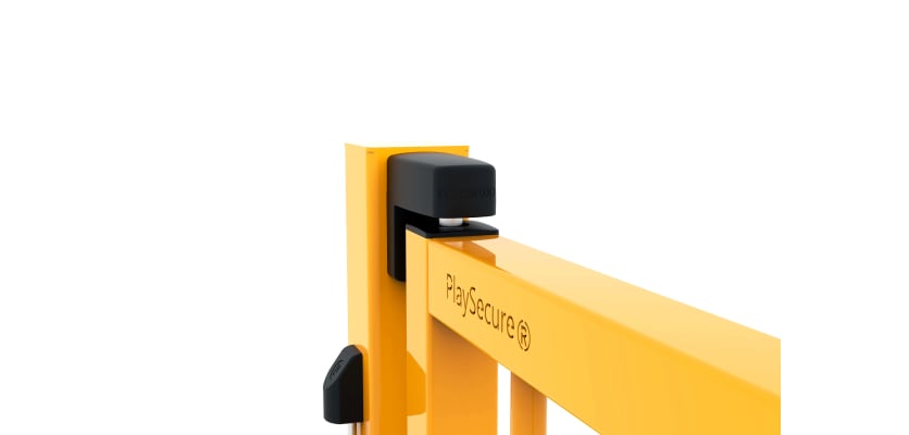 Close Up of PlaySecure® 1.0m x 1.2m Wide Single Railing Gate Kit