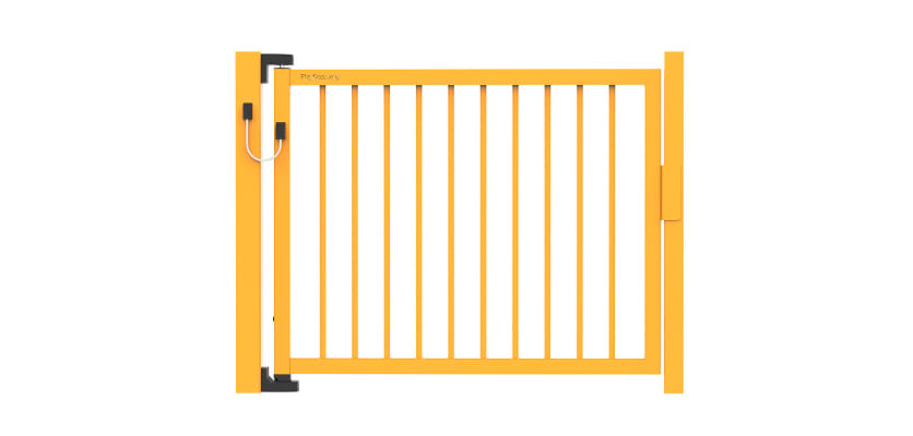 Yellow PlaySecure® 1.0m x 1.2m Wide Single Railing Gate Kit