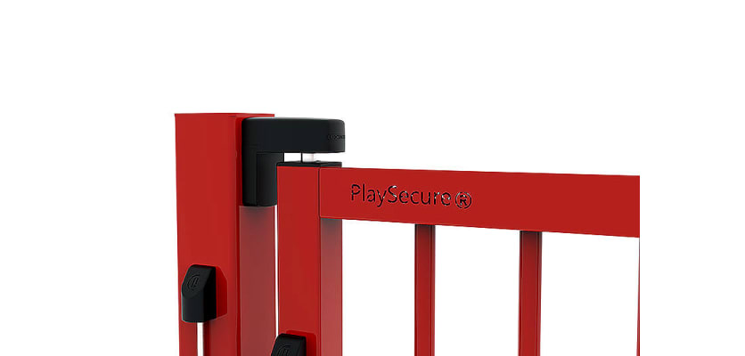 Close Up of PlaySecure® 1.0m x 1.2m Wide Single Railing Gate Kit