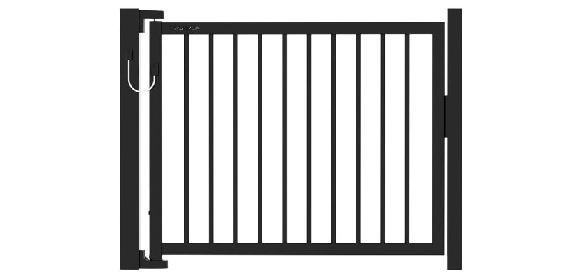 Black PlaySecure® 1.0m x 1.2m Wide Single Railing Gate Kit