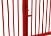 Red PlaySecure® 1.0m x 2.9m Wide Machine Access Double Railing Gate Kit