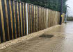 EchoAbsorb Absorbent Acoustic Fencing Kit installed