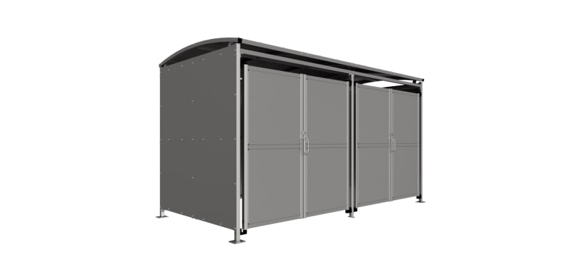 Badby Shelter with Clad Door - 4.0m Wide