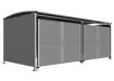 Badby Shelter with Clad Door - 4.0m Wide