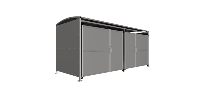 5.0m Badby Shelter - Clad Door
