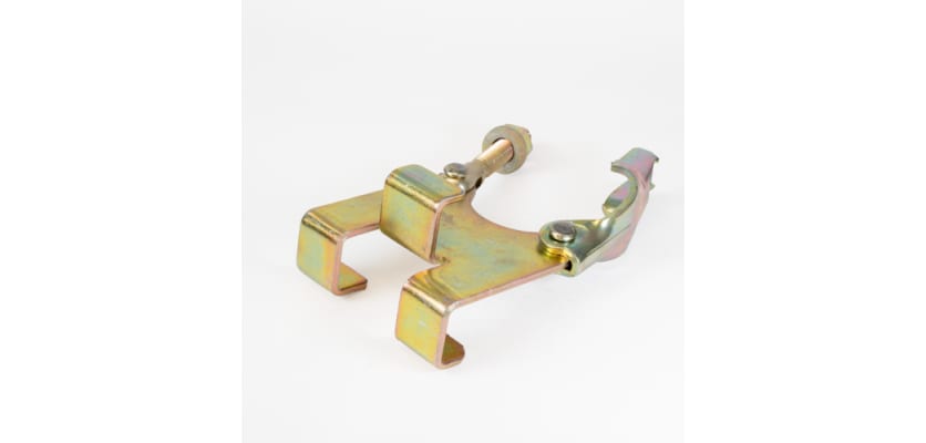 Adjustable clamps for scaffold ladder attachment