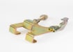 Adjustable clamps for scaffold ladder attachment