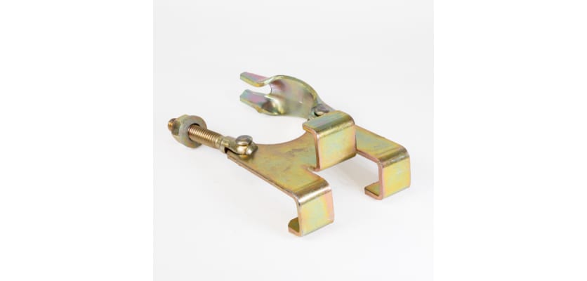 Steel scaffold ladder clamps for secure positioning