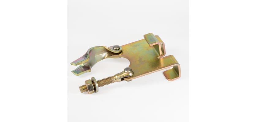 Scaffold ladder clamps for steel support stability