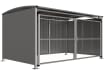 3.0m Badby Shelter with mesh Door