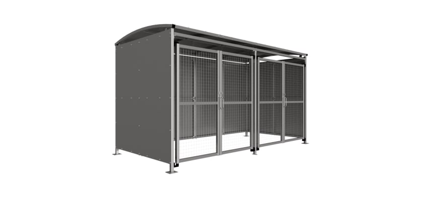 Badby Shelter with mesh Doors - 4.0m