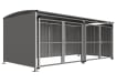 Badby Shelter with mesh Doors - 4.0m