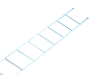 End Section of Galvanised Steel Scaffolding Ladder