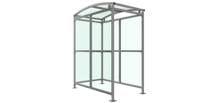 Open Fronted Badby Shelter with PETG Sheets - 1.0m Wide 
