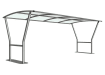 Stanton Shelter - PETG roof - 4.0m Wide 