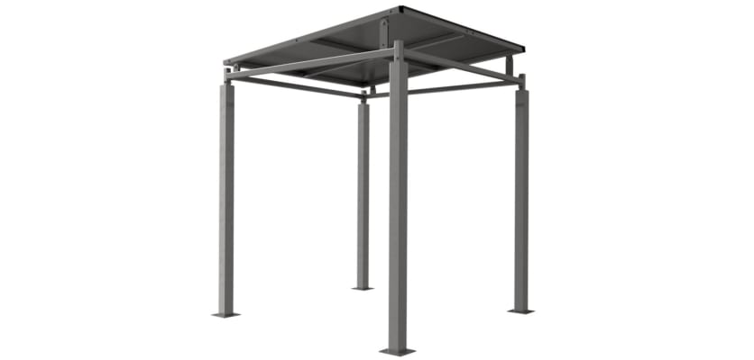Bedford Galvanised Steel Outdoor Shelter - 2.0m Wide 