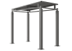 Bedford Galvanised Steel Outdoor Shelter - 1.0m Wide 