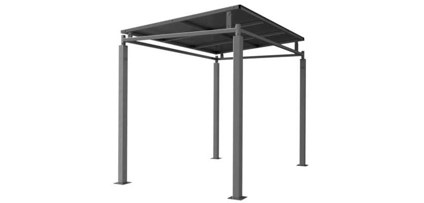 Bedford Galvanised Steel Outdoor Shelter - 3.0m Wide 