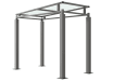 Bedford Shelter with PETG Roof - 1.0m Wide 