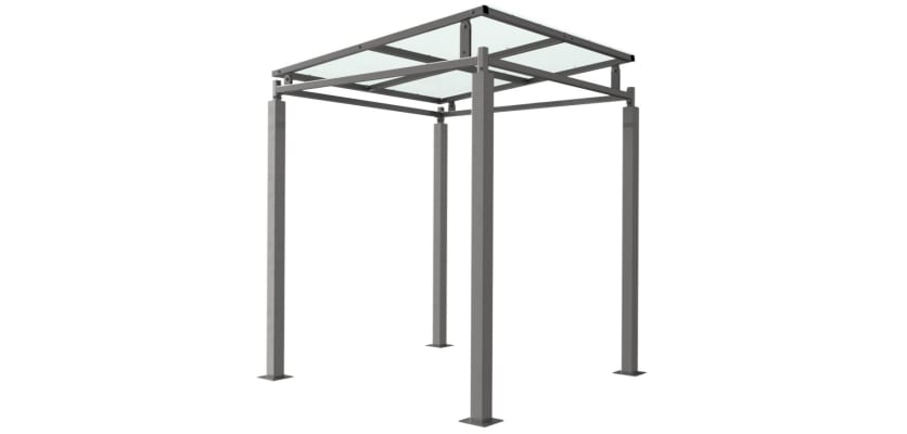 Bedford Shelter with PETG Roof - 2.0m Wide 