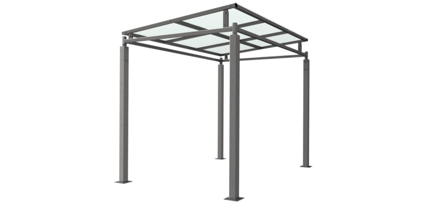 Bedford Shelter with PETG Roof - 3.0m Wide 
