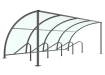 VS1 Shelter with PETG Roof - 4.0m Wide 