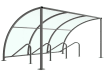 VS1 Shelter with PETG Roof - 3.0m Wide 