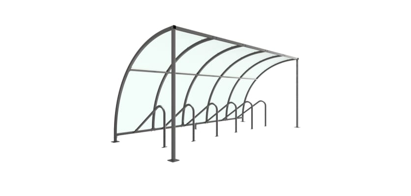 VS1 Shelter with PETG Roof - 5.0m Wide 