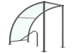 VS1 Shelter with PETG Roof - 1.0m Wide 