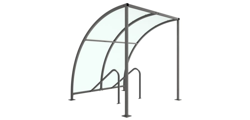 VS1 Shelter with PETG Roof - 2.0m Wide 