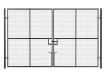 Black Double Leaf Vehicle Site Gate Kit