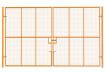 Yellow Double Leaf Vehicle Site Gate Kit