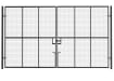 Black Double Leaf Vehicle Site Gate Kit