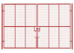 Red Double Leaf Vehicle Site Gate Kit