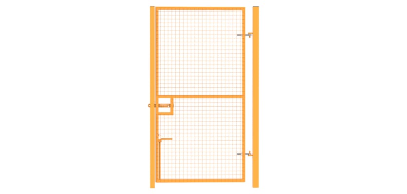 Yellow Pedestrian Site Gate Kit