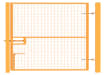 Yellow Pedestrian Site Gate Kit