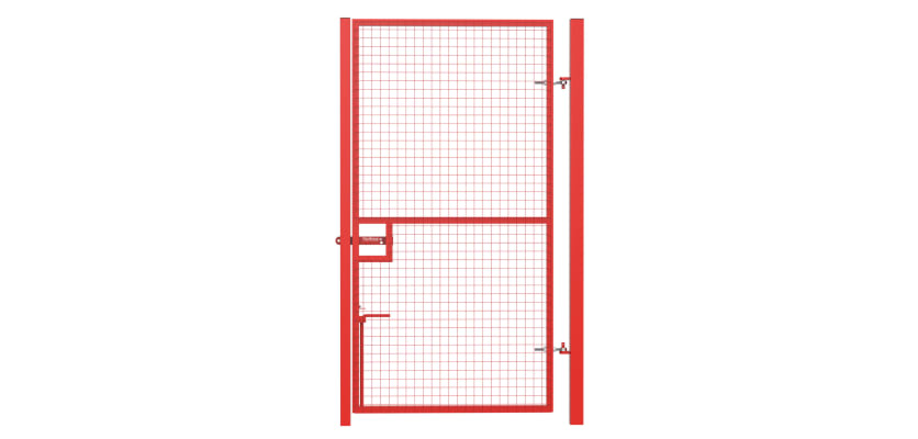 Red Pedestrian Site Gate Kit