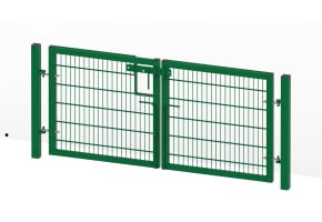  1.2m High x 6.0m Wide Twin Mesh Double Leaf Gate Kit 