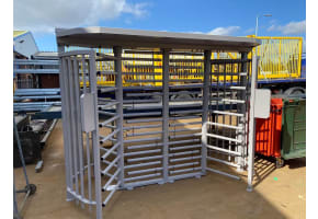 3 Wing Double Turnstile With Overhead Canopy