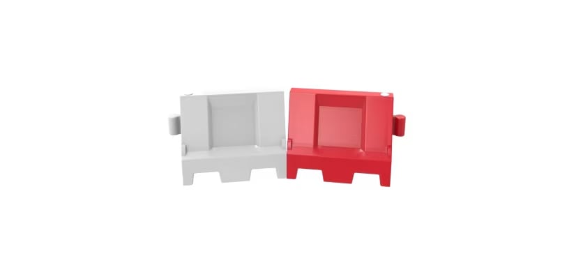 White & Red Evo 80 Barrier
