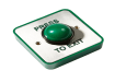PB02 Press to Exit Button - Green Domed button 
