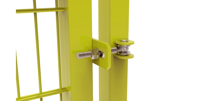 1.2m High 868 Mesh SpectaRail Single Leaf Gate Kit