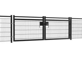 1.2m High x 3.0m Wide 868 Mesh SpectaRail® Double Leaf Gate Kit