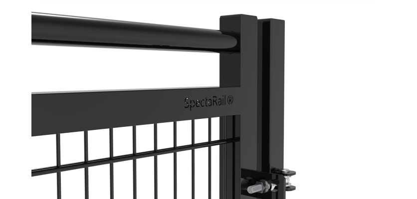 1.2m high 3.0m wide SpectaRail double leaf gate kit