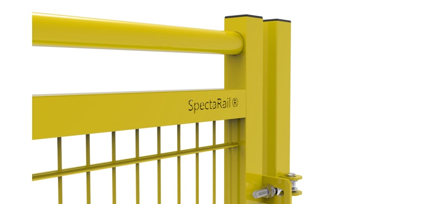 Heavy-duty 868 mesh double leaf gate, 1.2m high