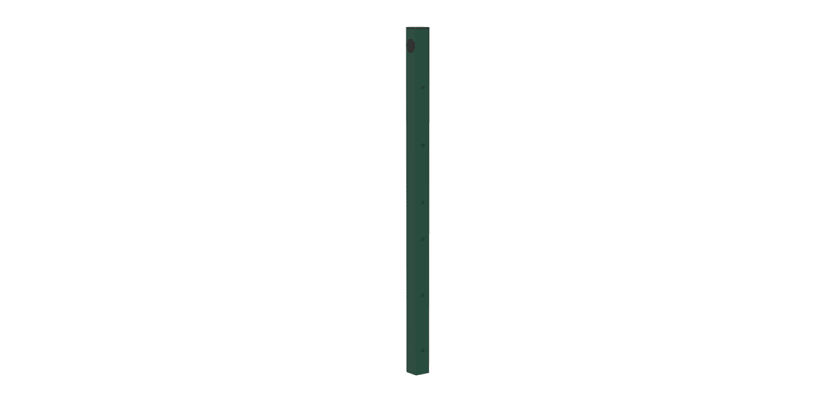 868 mesh SpectaRail® end post for stability