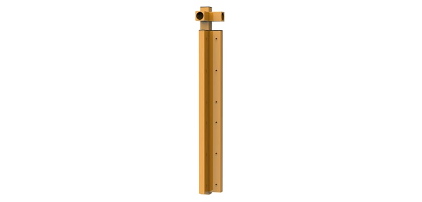 SpectaRail corner post for durable railing systems