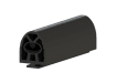 End Section of the 25mm Profile Safety Edge Rubber 