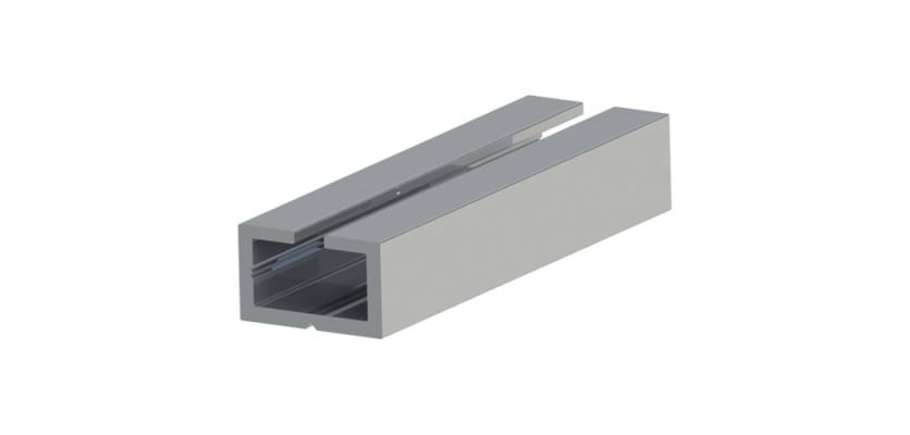 1m Long Aluminium Profile