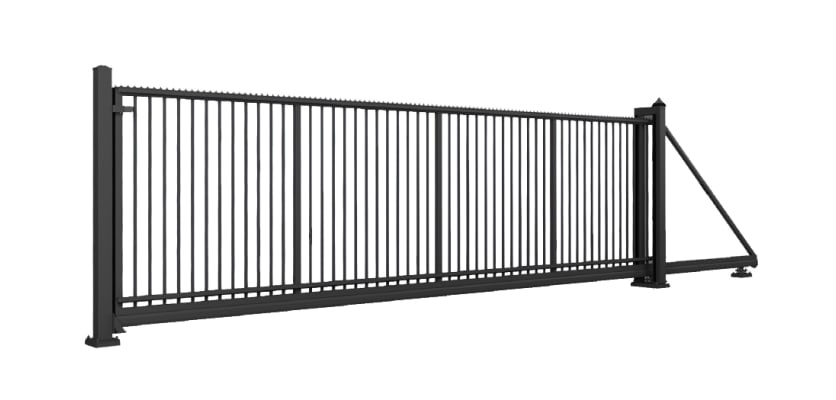 FFL 95 Manual Cantilever Gate in Black